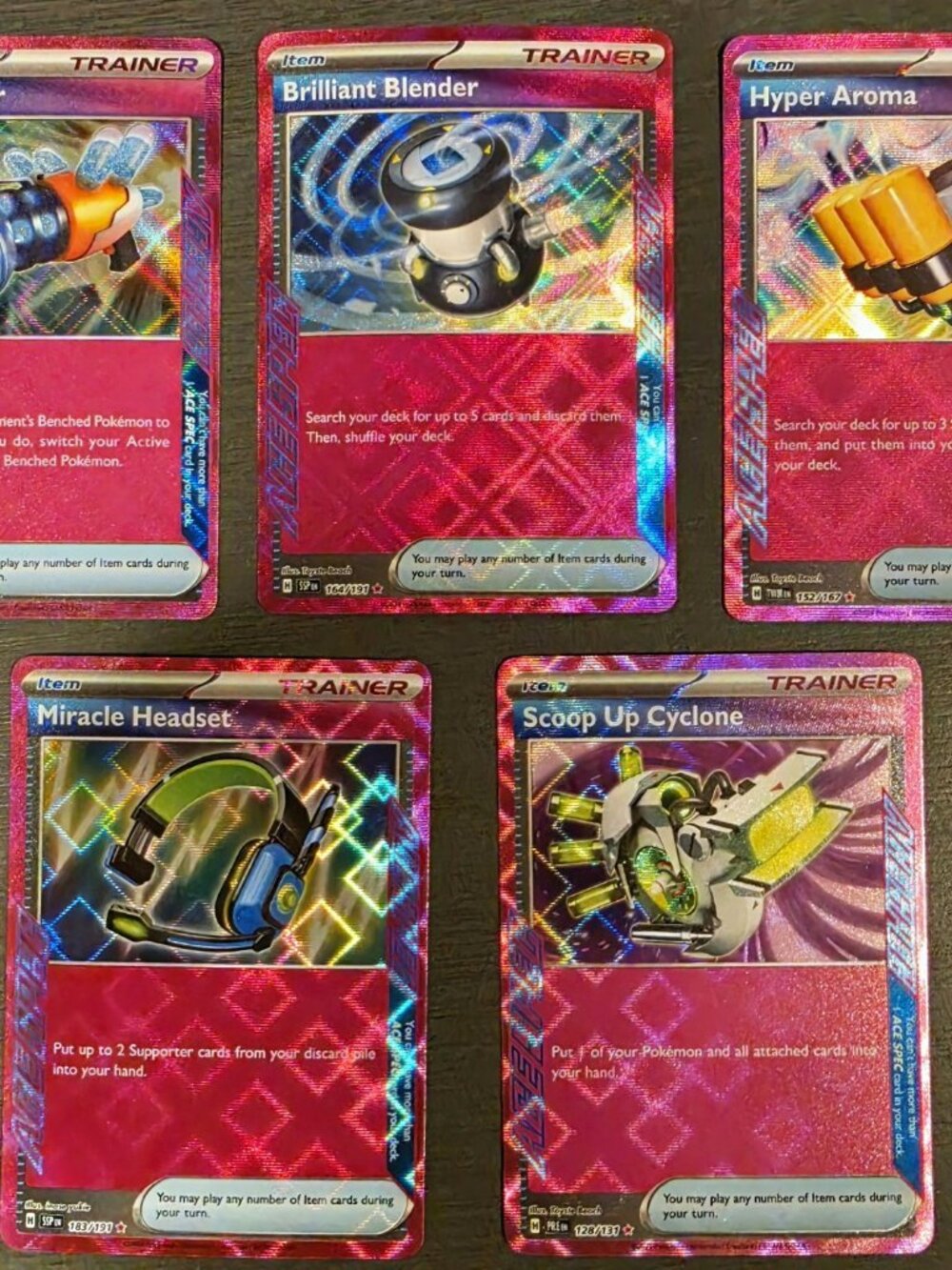 Nintendo Pokemon TCG ACE SPEC Trainer 5-Card Lot English Prime Catcher